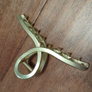 Alloy Gold Hair Claw Clip